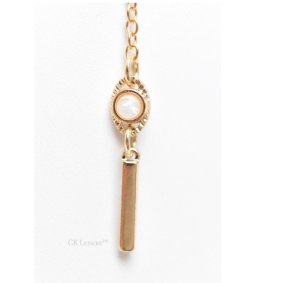 BP. Lariat Gold Loop And Bar Necklace - Picture 7 of 8